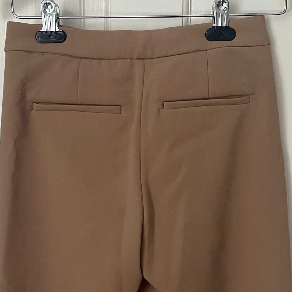 J Crew Kate Straight Leg Pant in Four Season Stretch 00 Petite Camel Office - Picture 10 of 12
